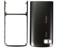 Obudowa (przd+klapka) Nokia C3-01 - ciemno szary (oryginalna)
