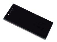 Obudowa przednia z ekranem dotykowym i wywietlaczem Sony E6633/ E6683 Xperia Z5 Dual - czarna (oryginalna)