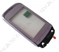 Obudowa przednia (z ekranem dotykowym) Nokia C2-02/ C2-03/ C2-06/ C2-07/ C2-08/ C2-09 - lilac (oryginalna)