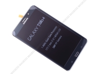 Obudowa przednia z ekranem dotykowym i wywietlaczem Samsung SM-T235 Galaxy Tab 4 7.0 LTE - czarna (oryginalna)