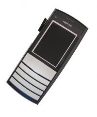 Obudowa przednia Nokia X2-05 - srebrno szara (oryginalna)