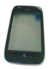 Obudowa przednia z ekranem dotykowym Nokia Lumia 710 - czarna (oryginalna)
