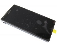 Obudowa przednia z ekranem dotykowym i wywietlaczem Sony C6502/ C6503/ C6506 Xperia ZL - czarna (oryginalna)