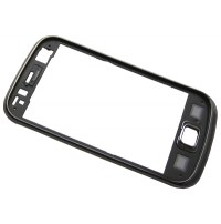Obudowa przednia Samsung S5660 Galaxy Gio - ciemno srebrna (oryginalna)