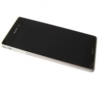 Obudowa przednia z ekranem dotykowym i wywietlaczem Sony E2303/ E2306/ E2353 Xperia M4 Aqua - srebrna (oryginalna)