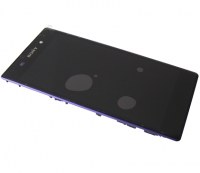 Obudowa przednia z ekranem dotykowym i wywietlaczem Sony C6902/ C6903/ C6906 Xperia Z1 - fioletowa (oryginalna)