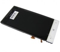 Obudowa przednia z ekranem dotykowym i wywietlaczem HTC Windows Phone 8S Domino, A620e - czarna (oryginalny)