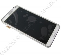 Obudowa przednia z ekranem dotykowym i wywietlaczem Samsung N9005 Galaxy Note III - biaa (oryginalna)