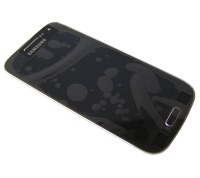 Obudowa przednia z ekranem dotykowym i wywietlaczem Samsung I9195 Galaxy S4 Mini - czarna (oryginalna)