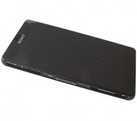 Obudowa przednia z ekranem dotykowym i wywietlaczem Sony D5803/ D5833 Xperia Z3 Compact - czarna (oryginalna)