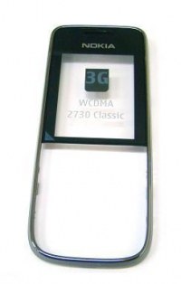 Obudowa przednia Nokia 2730c - ciemny chrom (oryginalna)