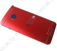 Klapka baterii HTC One M7 - czerwona (oryginalna)