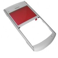 Obudowa przednia Nokia X2-01 - srebrna (oryginalna)