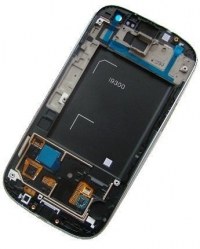 Obudowa przednia z ekranem dotykowym i wywietlaczem Samsung GT-i9300 Galaxy S3 - biaa (oryginalna)