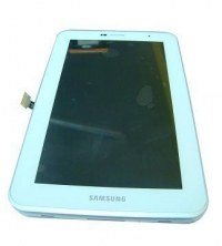 Obudowa przednia z ekranem dotykowym i wywietlaczem Samsung P3100 Galaxy Tab - biaa (oryginalna)