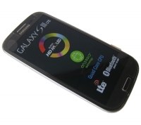 Obudowa przednia z ekranem dotykowy i wywietlaczem Samsung GT-i9305 Galaxy S3 LTE - szara (oryginalna)