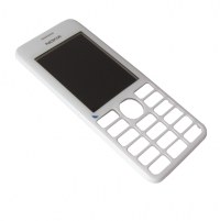 Obudowa przednia Nokia 206 Asha - biaa (oryginalna)
