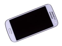 Obudowa przednia z ekranem dotykowym i wywietlaczem Samsung I9195i Galaxy S4 mini VE - biaa (oryginalna)