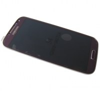 Obudowa przednia z ekranem dotykowym i wywietlaczem Samsung I9505 Galaxy S4 LTE - fioletowa (oryginalna)