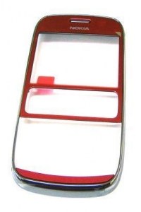 Obudowa przednia Nokia 302 Asha - czerwona (oryginalna)