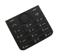 Klawiatura Nokia 208 - czarna (oryginalna)