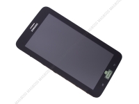 Obudowa przednia z ekranem dotykowym i wywietlaczem Samsung SM-T116 Galaxy Tab 3 7.0 Lite  - czarna (oryginalna)