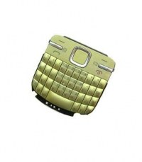 Klawiatura (QWERTY) Nokia C3-00 - zielona (oryginalna)