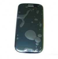 Obudowa przednia z ekranem dotykowy i wywietlaczem Samsung GT-i9300 Galaxy S3 - czarna (oryginalna)
