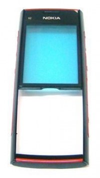 Obudowa przednia Nokia X2-00 - czerwona (oryginalna)