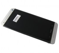 Obudowa przednia z ekranem dotykowym i wywietlaczem HTC One Dual SIM (802w) - biaa (oryginalna)