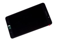 Obudowa przednia z ekranem dotykowym i wywietlaczem Samsung SM-T280 Galaxy Tab A 2016 7.0 Wi-Fi - czarna (oryginalna)