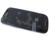 Obudowa przednia z ekranem dotykowym i wywietlaczem Samsung I9300i Galaxy S3 Neo/ I9301 Galaxy S3 Neo - niebieska (oryginalna)