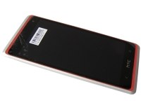 Obudowa przednia z ekranem dotykowym i wywietlaczem HTC Desire 600 - srebrna (oryginalna)