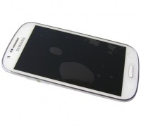 Obudowa przednia z ekranem dotykowym i wywietlaczem Samsung I8730 Galaxy Express - biaa (oryginalna)