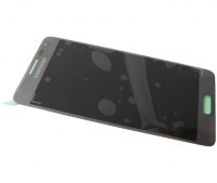 Obudowa przednia z ekranem dotykowym i wywietlaczem Samsung SM-G850F Galaxy Alpha - srebrny chrom (oryginalna)