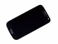 Obudowa przednia z ekranem dotykowym i wywietlaczem Samsung I9195i Galaxy S4 mini VE - czarna (oryginalna)