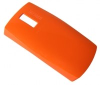Klapka baterii Nokia 205 Asha - pomaraczowa (oryginalna)