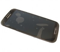 Obudowa przednia z ekranem dotykowym z wywietlaczem Samsung I9505 Galaxy S4 LTE - black edition (oryginalna)
