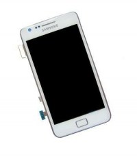 Ekran dotykowy z wywietlaczem Samsung i9100 Galaxy S II - biay (oryginalny)