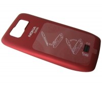 Klapka baterii Nokia E63 - czerwona (oryginalna)