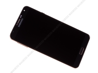 Obudowa przednia z ekranem dotykowym i wywietlaczem Samsung N9005 Galaxy Note III - czarno zota (oryginalna)
