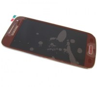 Obudowa przednia z ekranem dotykowym i wywietlaczem Samsung I9195 Galaxy S4 Mini - czerwona (oryginalna)