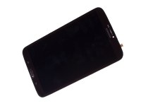 Obudowa przednia z ekranem dotykowym i wywietlaczem Samsung SM-T311 Galaxy Tab 3 8.0 3G - brzowa (oryginalna)
