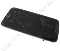 Obudowa przednia z ekranem dotykowym i wywietlaczem Samsung I9200/ I9205 Galaxy Mega 6.3 - czarna (oryginalna)
