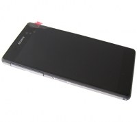 Obudowa przednia z ekranem dotykowym i wywietlaczem Sony D6502/ D6503/ D6543/ L50w Xperia Z2 - czarna (oryginalna)