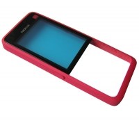 Obudowa przednia Nokia 301 Dual SIM - fuchsia (oryginalna)