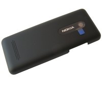 Klapka baterii Nokia 206 Asha Dual SIM - czarna (oryginalna)