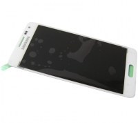 Obudowa przednia z ekranem dotykowym i wywietlaczem Samsung SM-G850F Galaxy Alpha - biaa (oryginalna)