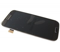 Obudowa przednia z ekranem dotykowym i wywietlaczem Samsung I9506 Galaxy S4 LTE+ - czarna (oryginalna)