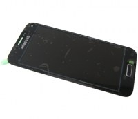 Obudowa przednia z ekranem dotykowym i wywietlaczem Samsung SM-G800F Galaxy S5 mini - czarna (oryginalna)